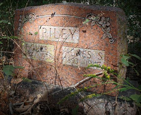 Homer & Agnes S Riley gravestone