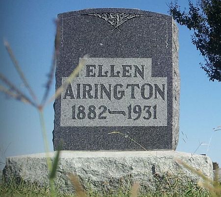 Ellen Airington gravestone