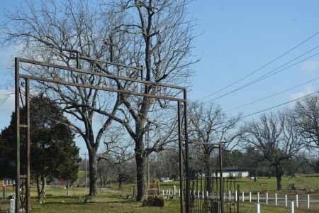 white oak cemetery sign