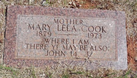 Mary Lela Thompson Cook gravestone