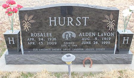 Hurst gravestone