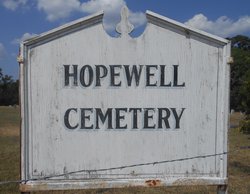 Hopewell Cemetery sign