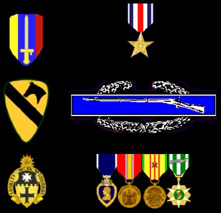 Billy's medals and insignia