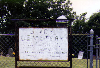 Starr Cemetery Sign