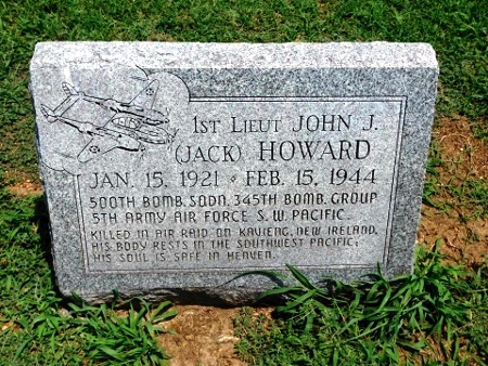 John J. "Jack" Howard cenotaph