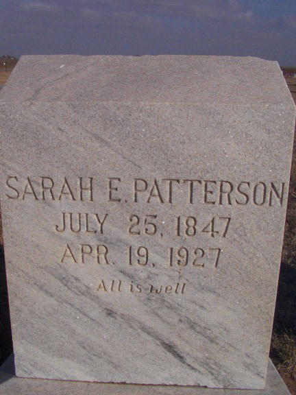 Sarah Elizabeth Martindill Patterson