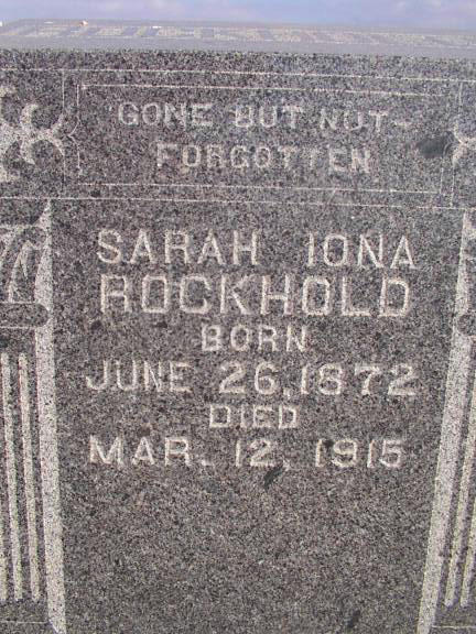 Sarah Iona Duncan Rockhold
